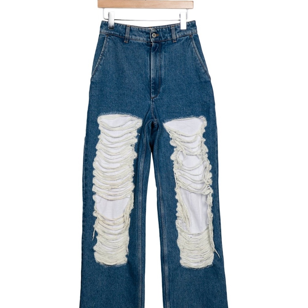 Loewe Blue Distressed Women Jeans | Size 36 | EUC